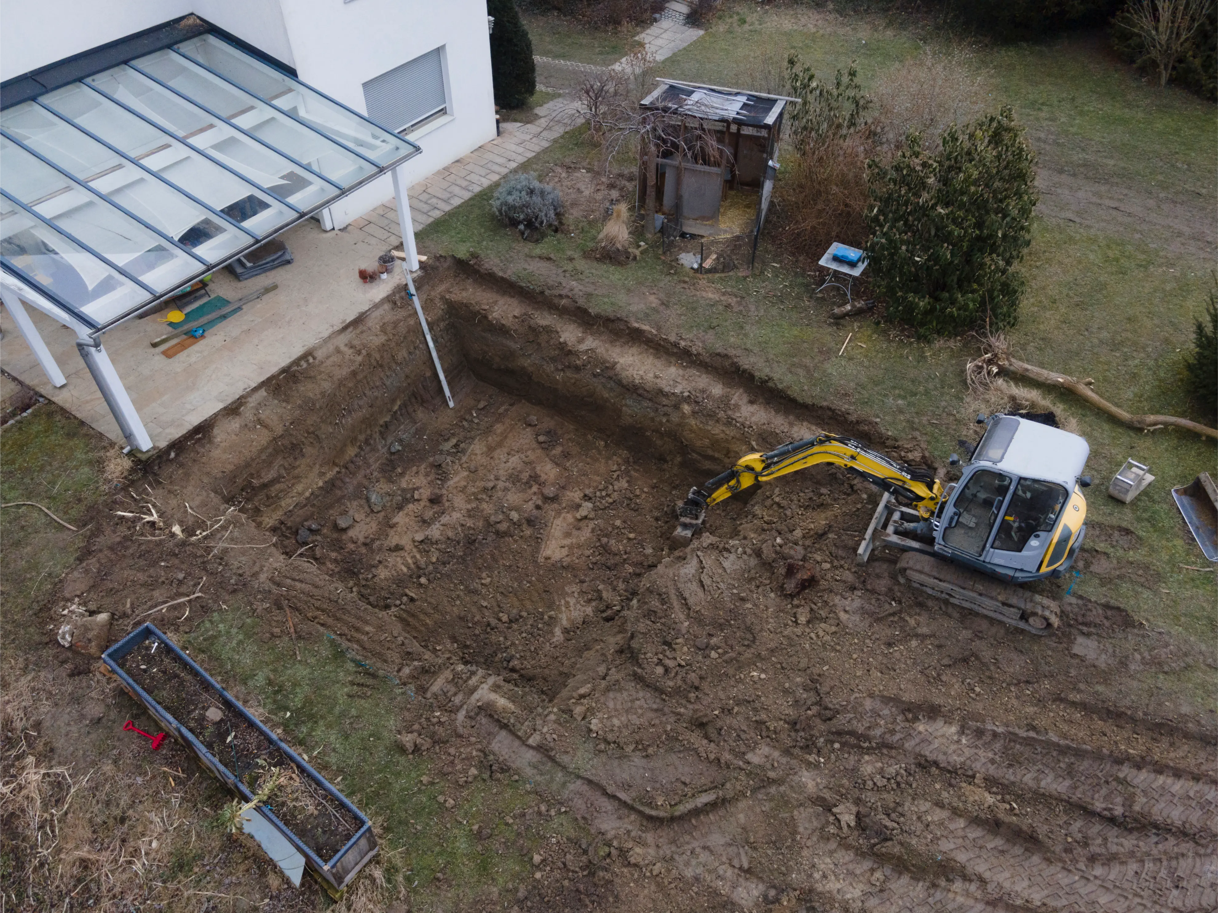 Pool excavation in the Central Coast