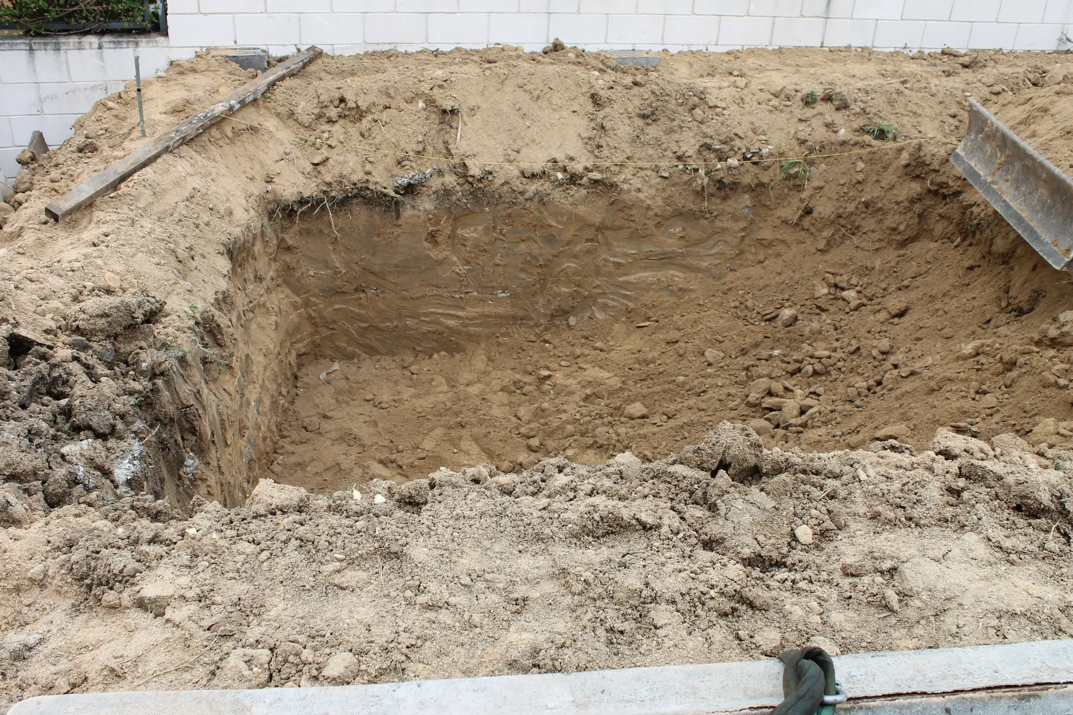 Pool excavation in Lake Macquarie