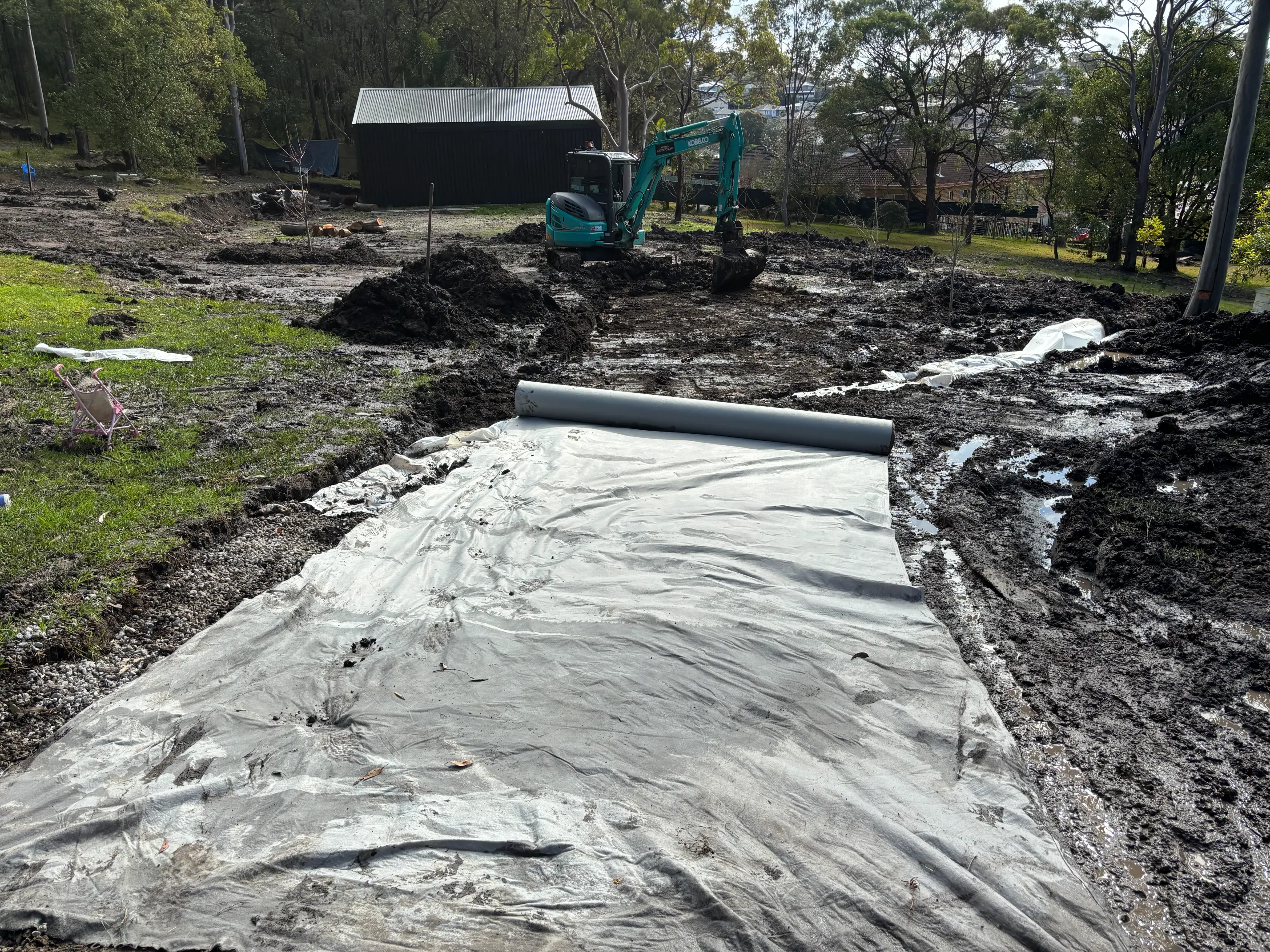 Driveway and slab preparation in Maitland