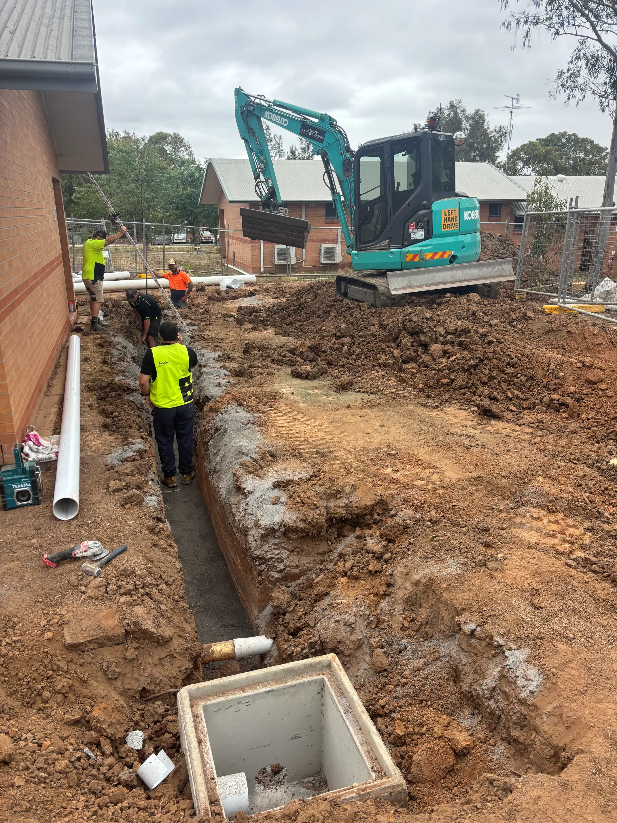Underground and drainage excavation in the Hunter Valley