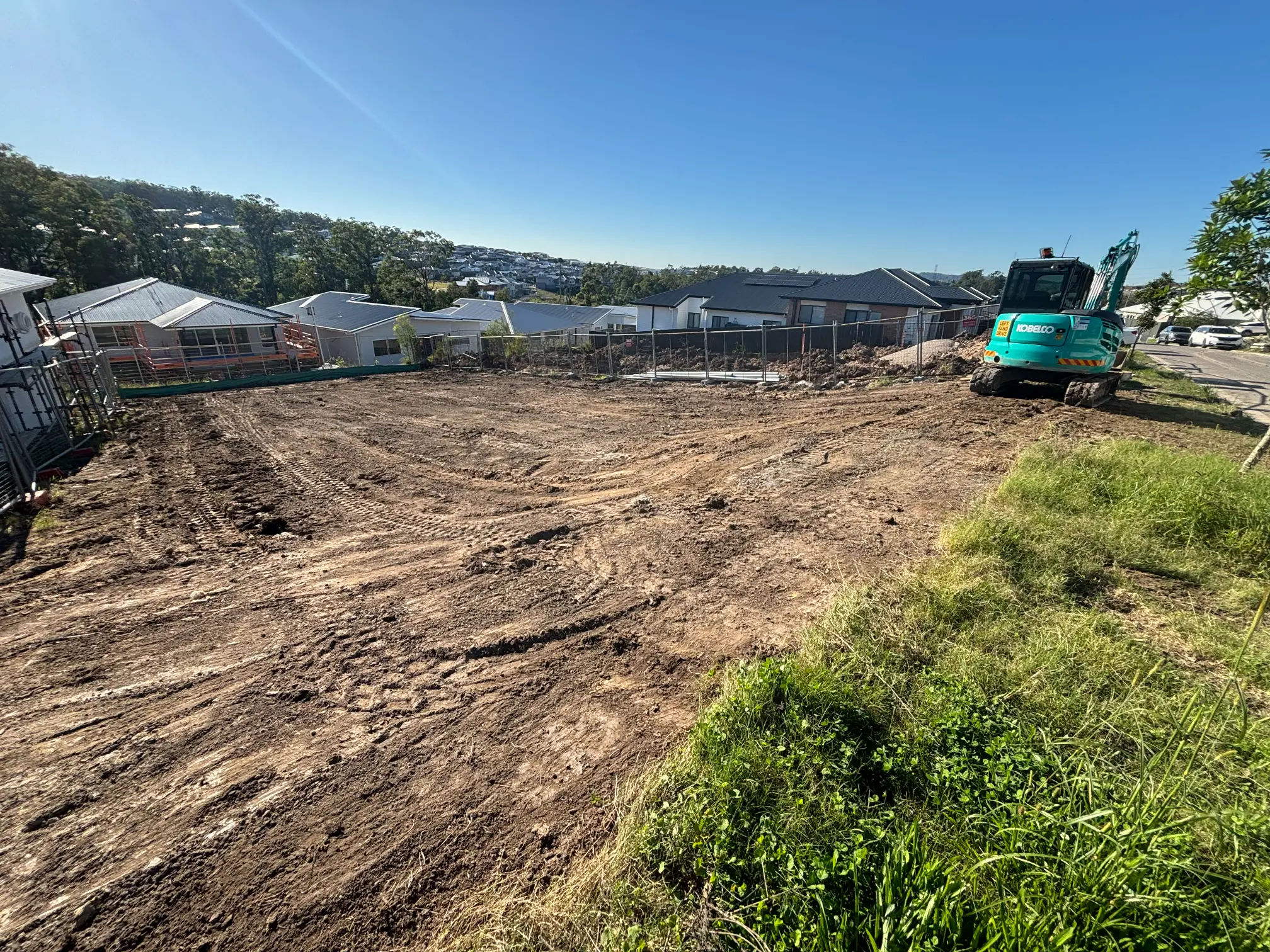 Site preparation in Lake Macquarie