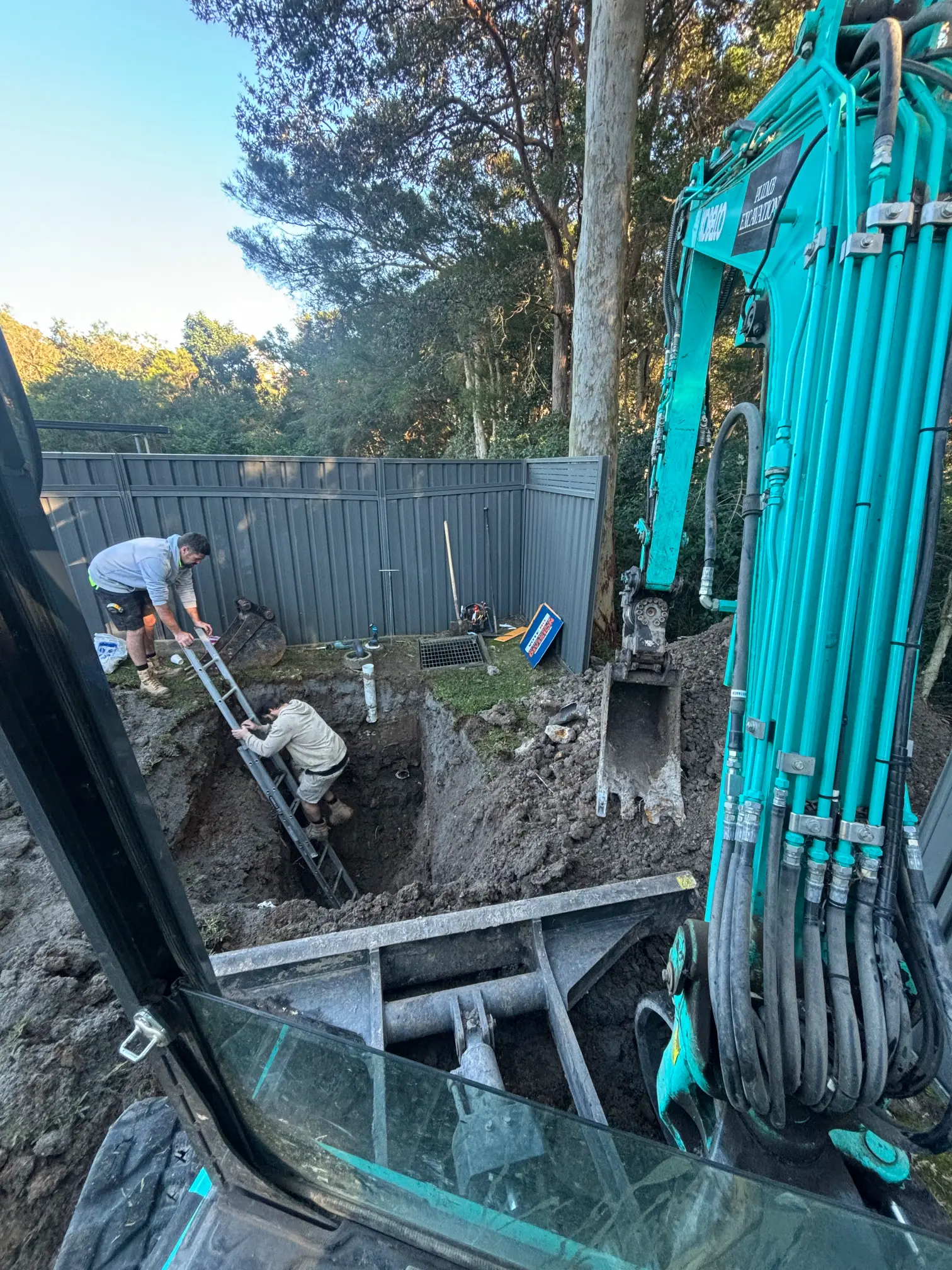Underground and drainage excavation in the Central Coast